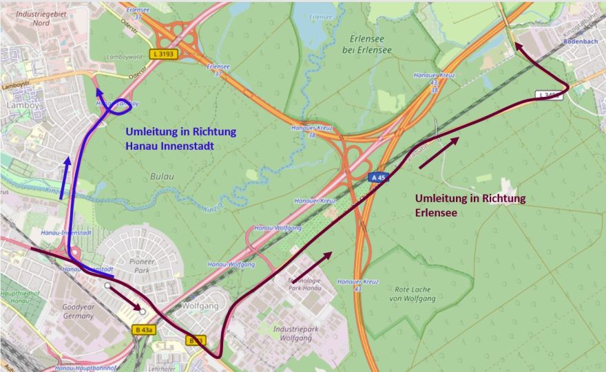 Eintägige Vollsperrung Der B 43 Für Abschließende Arbeiten - Erlensee ...